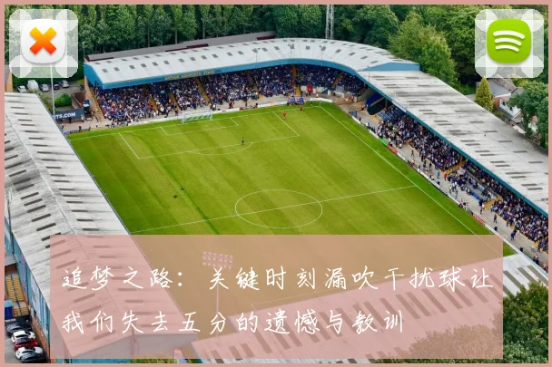 追梦之路：关键时刻漏吹干扰球让我们失去五分的遗憾与教训